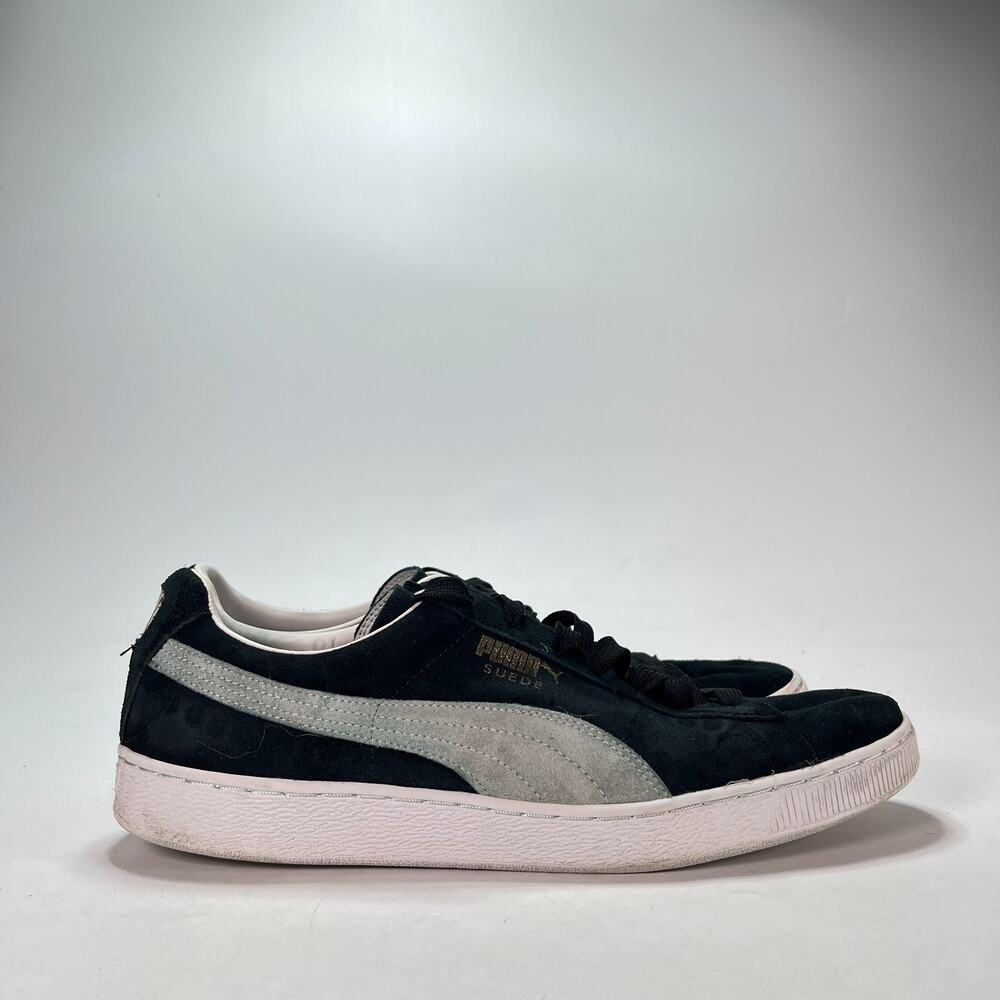 PUMA Suede Classic Black White Suede Shoes Sneakers 352634-03 Men's Size 13